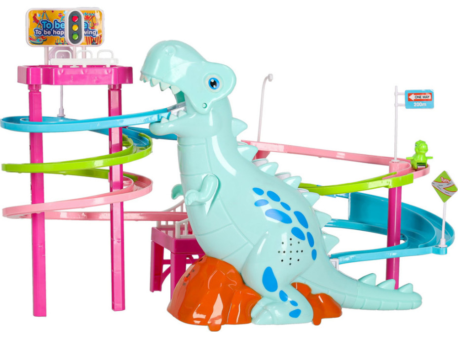 Závodní dráha Dinosaur se zvuky a světly