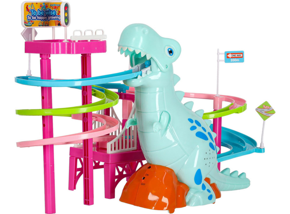 Závodní dráha Dinosaur se zvuky a světly