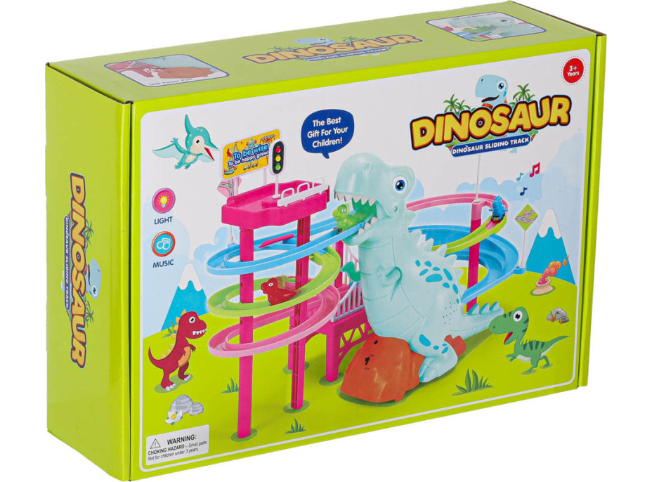 Závodní dráha Dinosaur se zvuky a světly