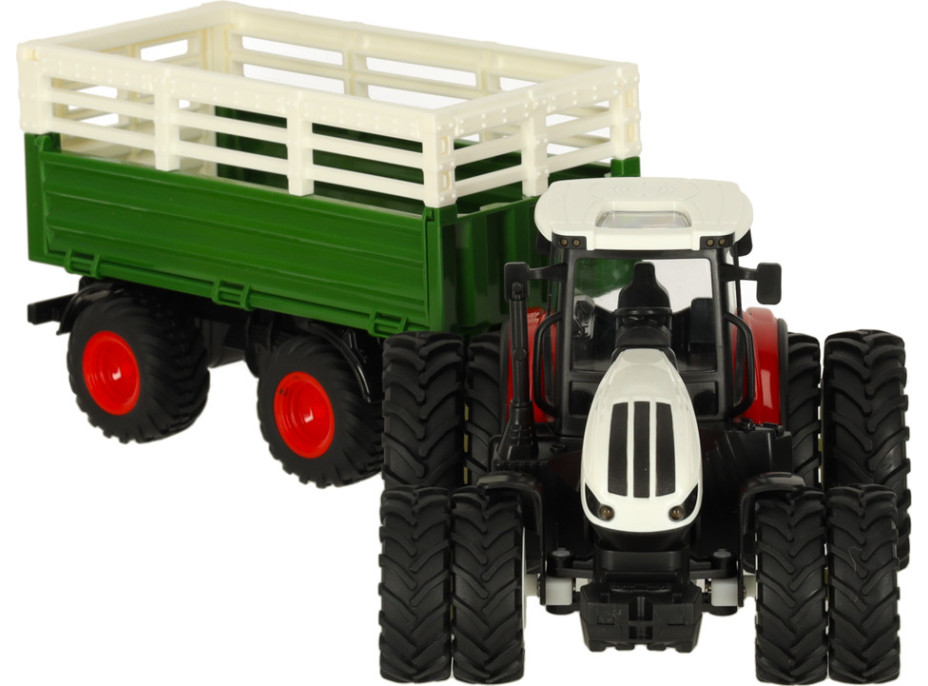 RC dálkově ovládaný zemědělský traktor s přívěsem 2.4G 3.7V 500mAh