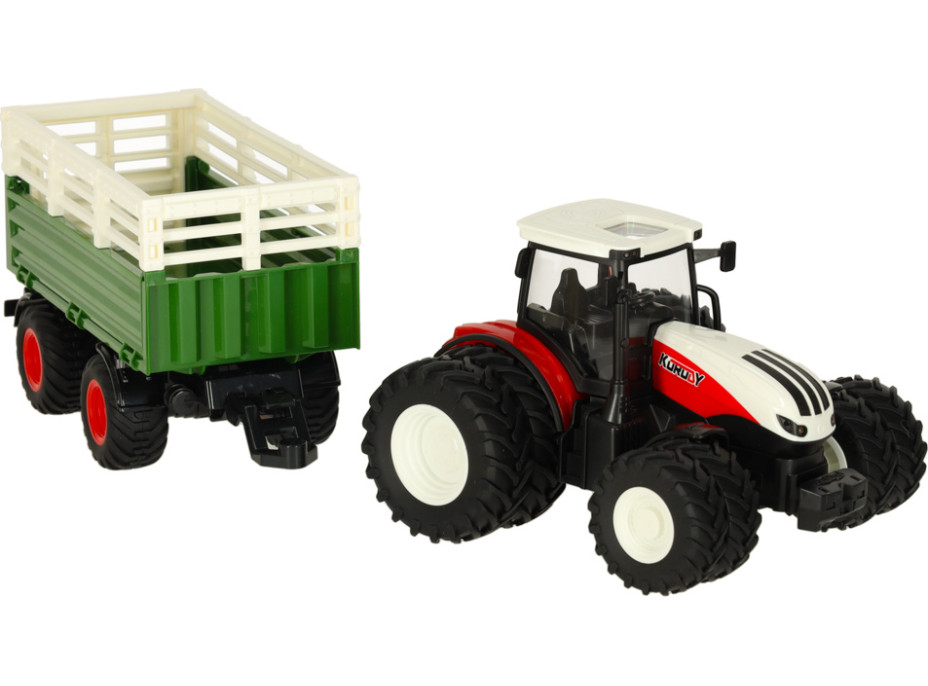 RC dálkově ovládaný zemědělský traktor s přívěsem 2.4G 3.7V 500mAh