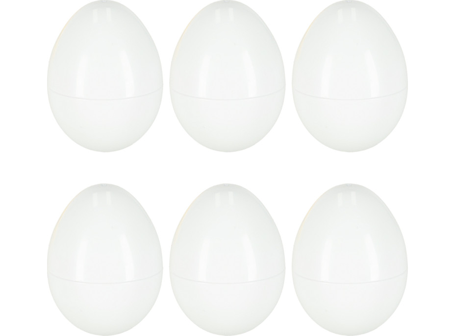 Vzdělávací Montessori puzzle - třídič tvarů Vajíčka ovoce a zelenina 6 ks