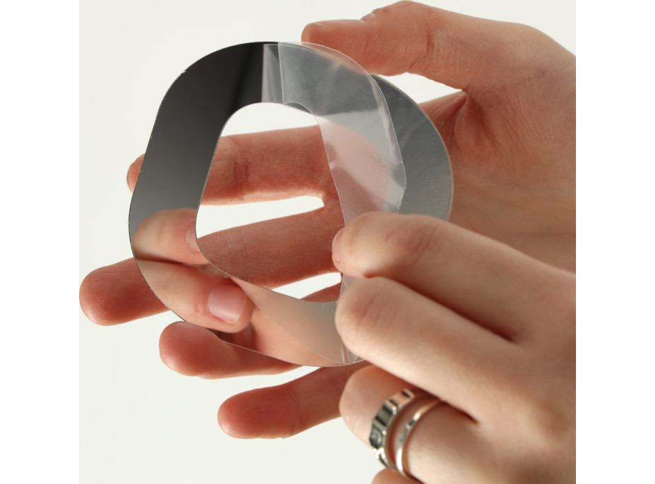 Nástěnné hodiny velké 80-120 cm - stříbrné