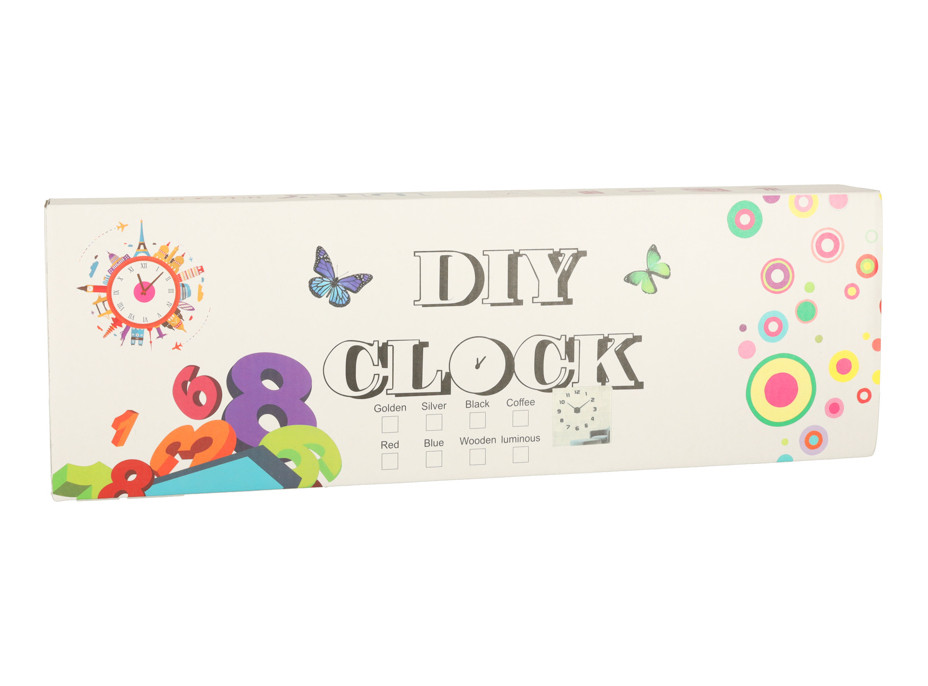 Nástěnné hodiny velké 80-120 cm - stříbrné