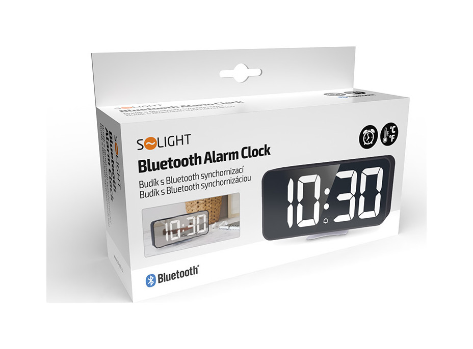 Solight budík s bluetooth synchronizací