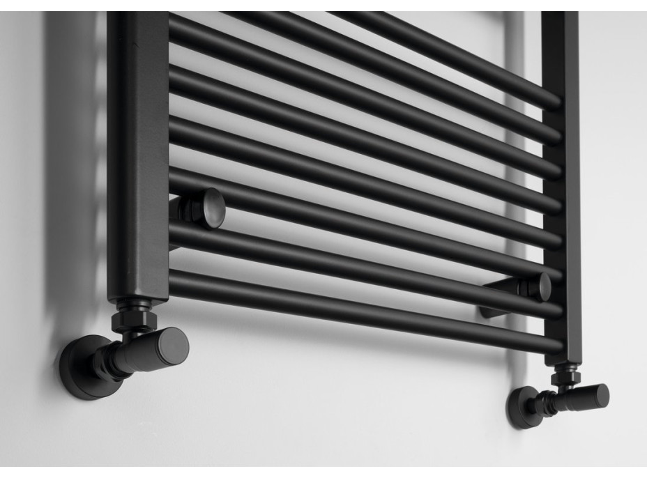 Aqualine DIRECT otopné těleso s bočním připojením 600x960mm, černá mat ILR96B