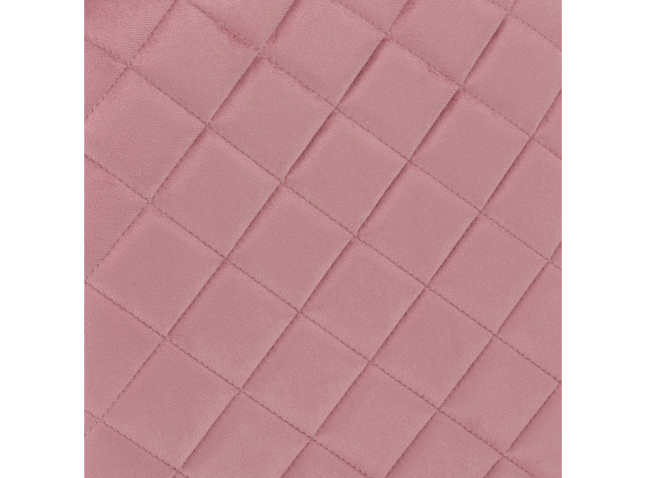 Jídelní židle MAVERIK Velvet - růžová/zlatá