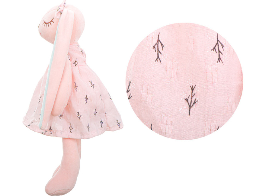 Plyšový králík 35 cm - růžový