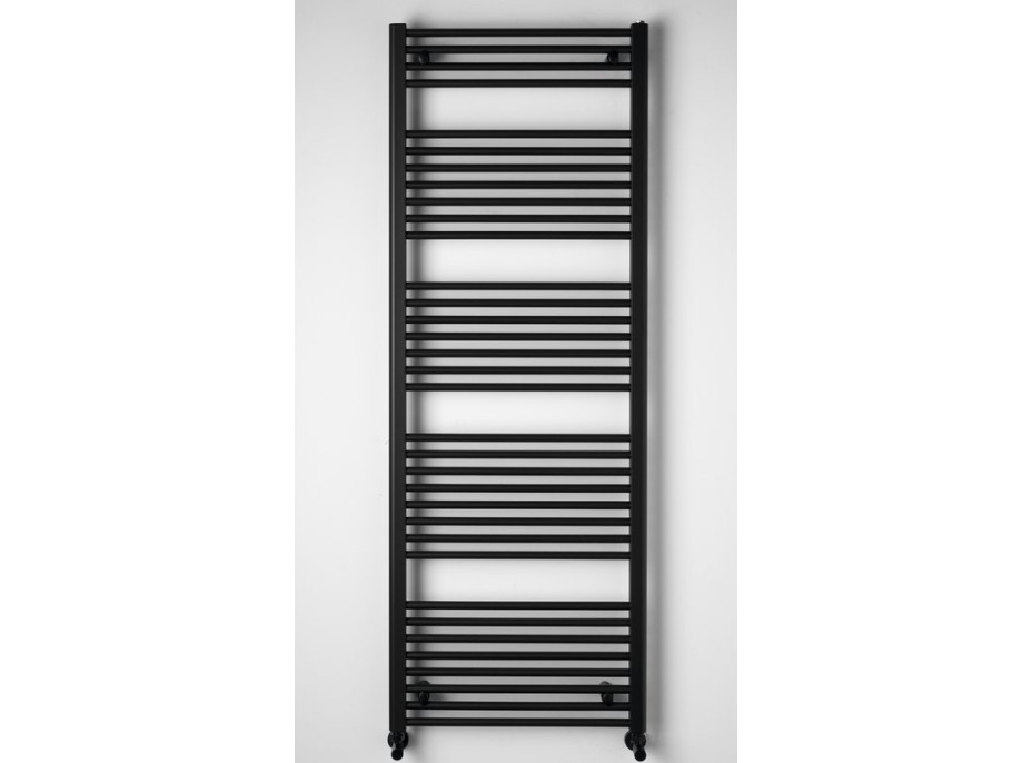 Aqualine DIRECT otopné těleso s bočním připojením 600x1680mm, černá mat ILR66B