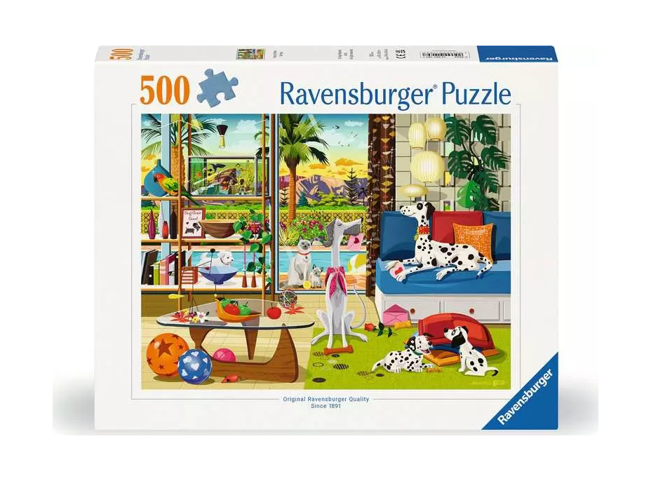 RAVENSBURGER Domácí mazlíčci z Palm Springs 500 dílků