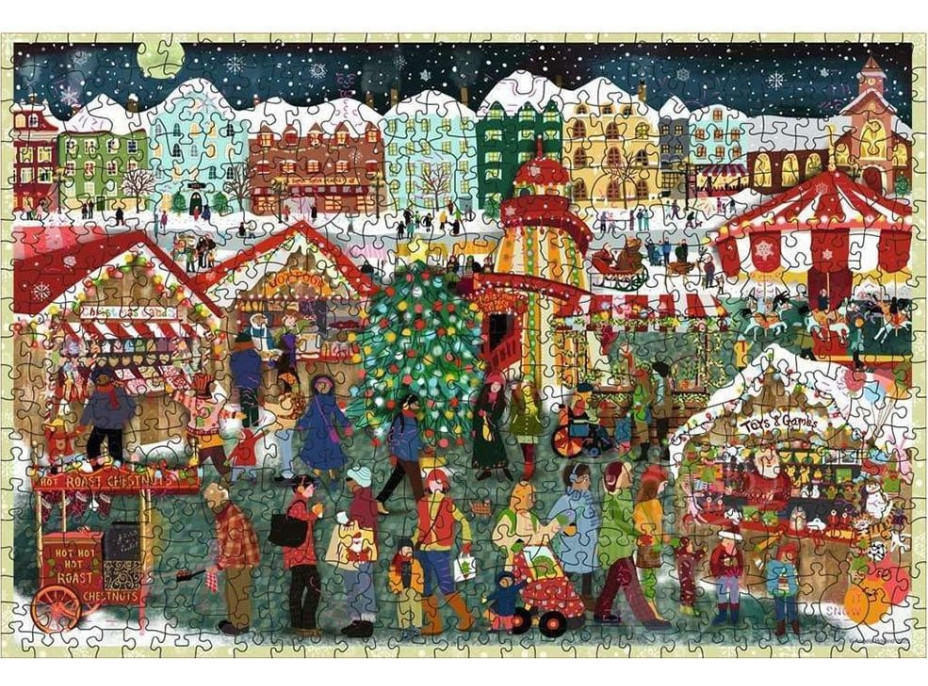 RAVENSBURGER Dřevěné puzzle Kouzlo Vánoc 500 dílků