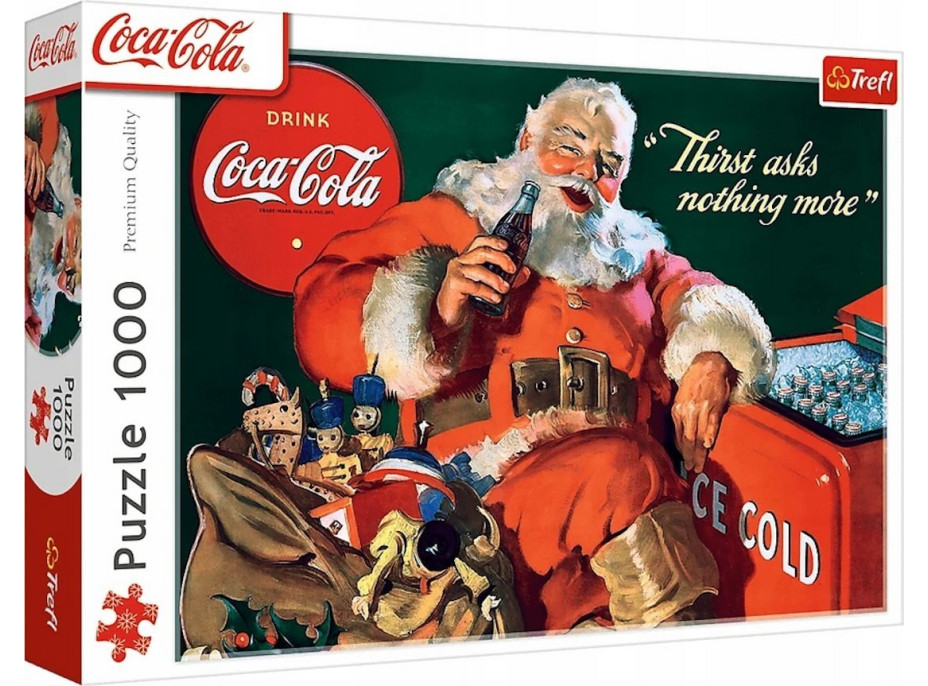 TREFL Puzzle Coca-Cola: Santa u krbu 1000 dílků