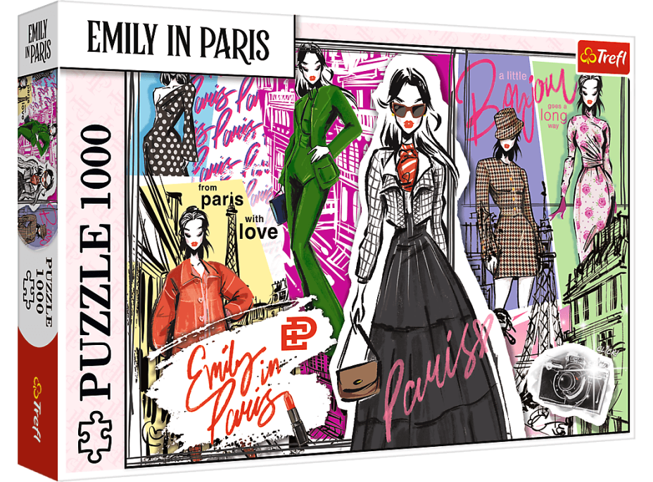 TREFL Puzzle Emily in Paris: Módní inspirace 1000 dílků