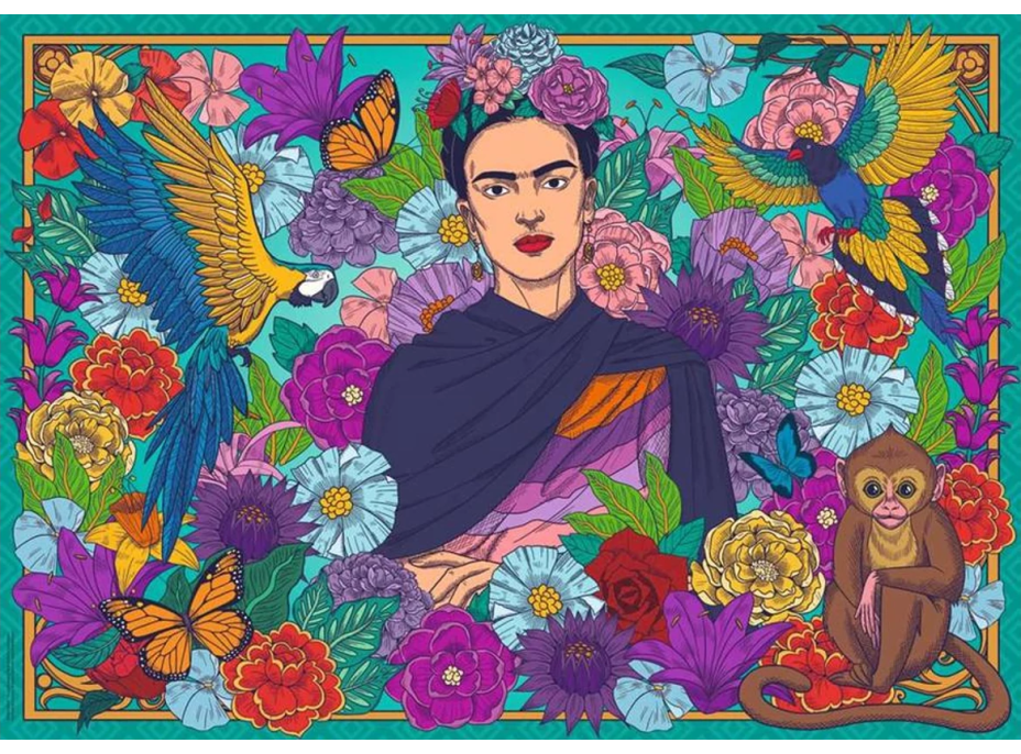 RAVENSBURGER Puzzle Frida Kahlo 1000 dílků