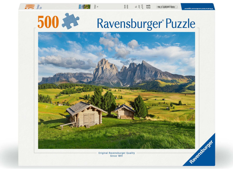RAVENSBURGER Puzzle Italské dolomity 500 dílků