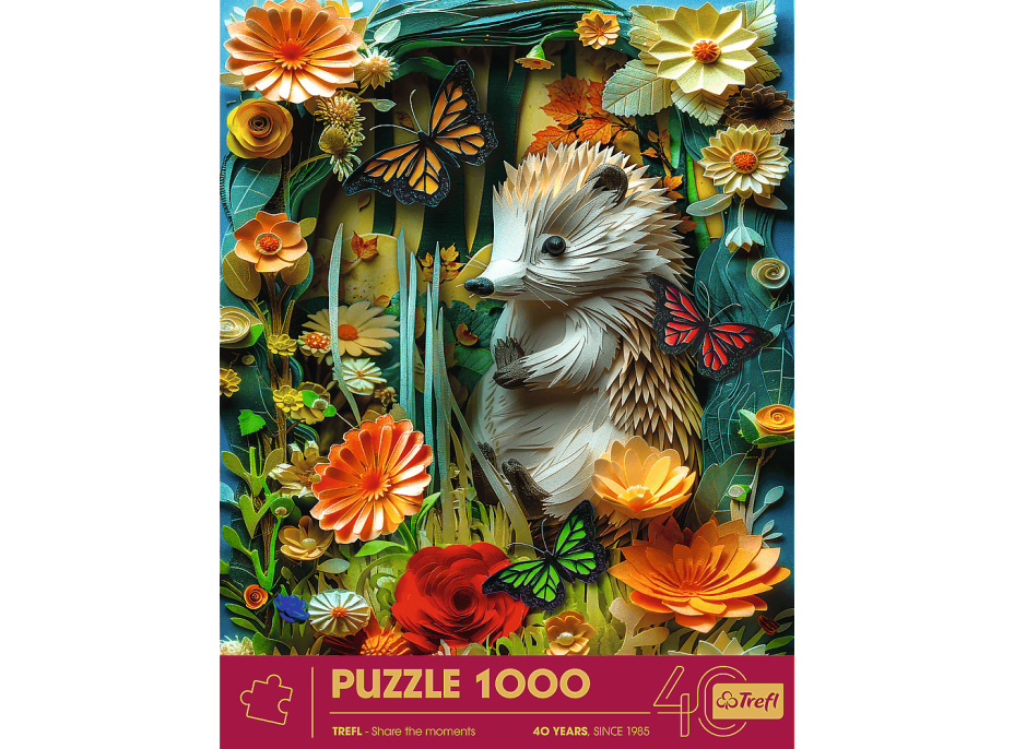 TREFL Puzzle Paper Art: Ježek 1000 dílků