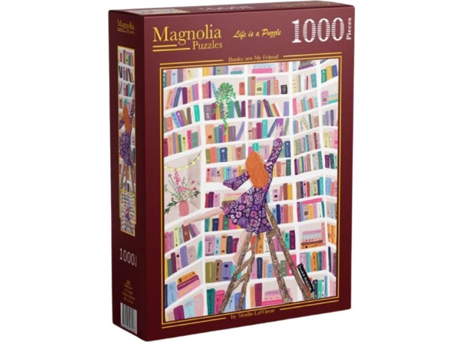 MAGNOLIA Puzzle Knihy jsou moji přátelé 1000 dílků