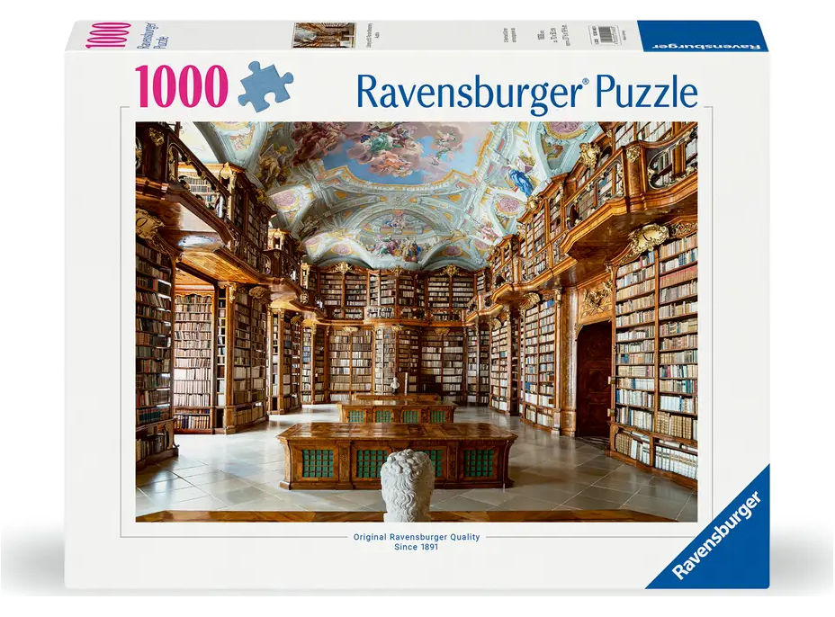 RAVENSBURGER Puzzle Knižní ráj 1000 dílků