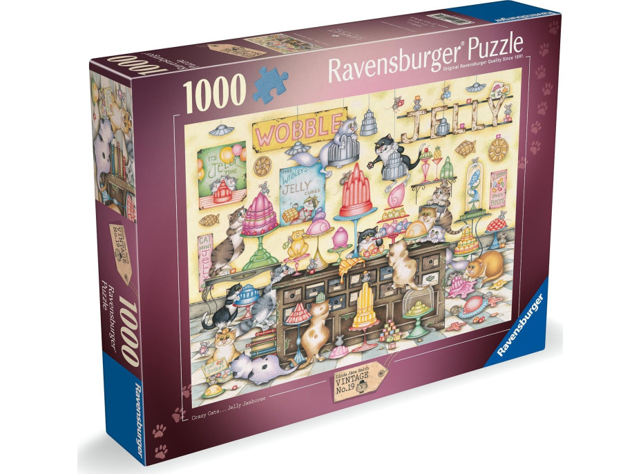 RAVENSBURGER Puzzle Kočičí krámek 1000 dílků