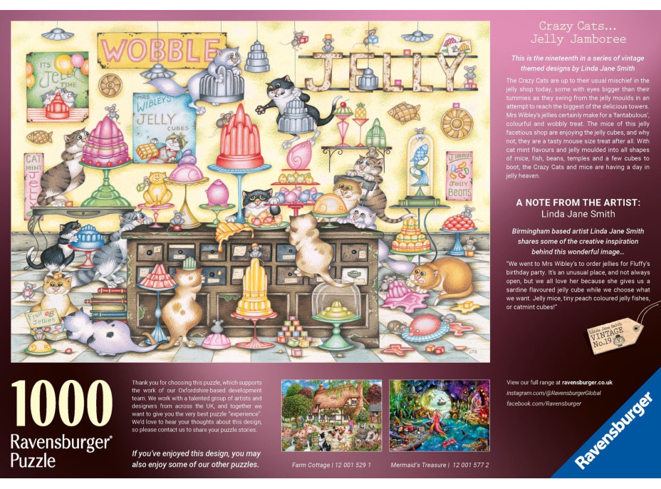 RAVENSBURGER Puzzle Kočičí krámek 1000 dílků