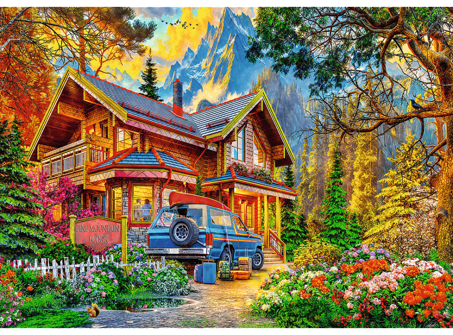 TREFL Puzzle Výlet do hor 2x500 dílků