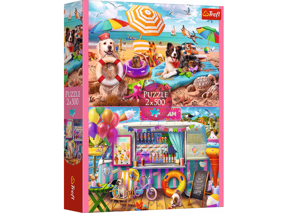 TREFL Puzzle Letní čas 2x500 dílků