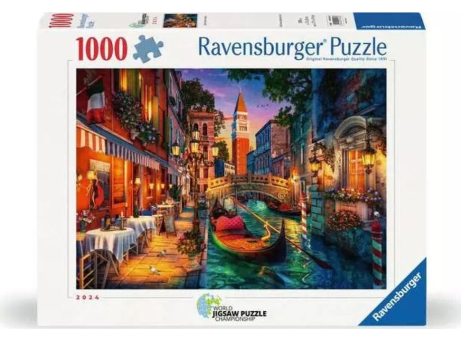 RAVENSBURGER Puzzle Noční Benátky 1000 dílků
