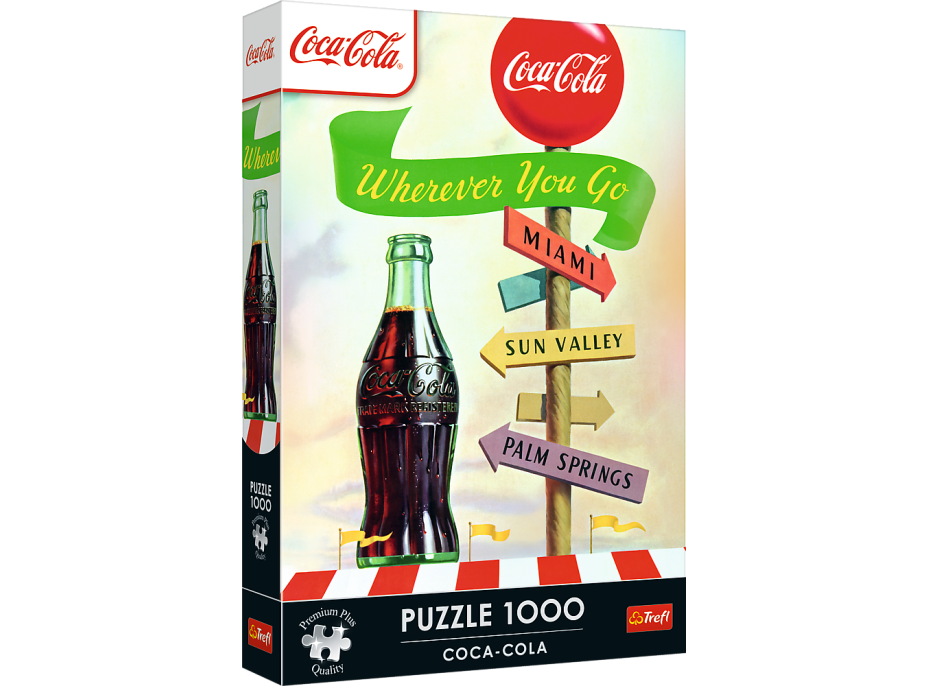 TREFL Puzzle Premium Plus Coca-Cola: Kamkoli jdeš 1000 dílků