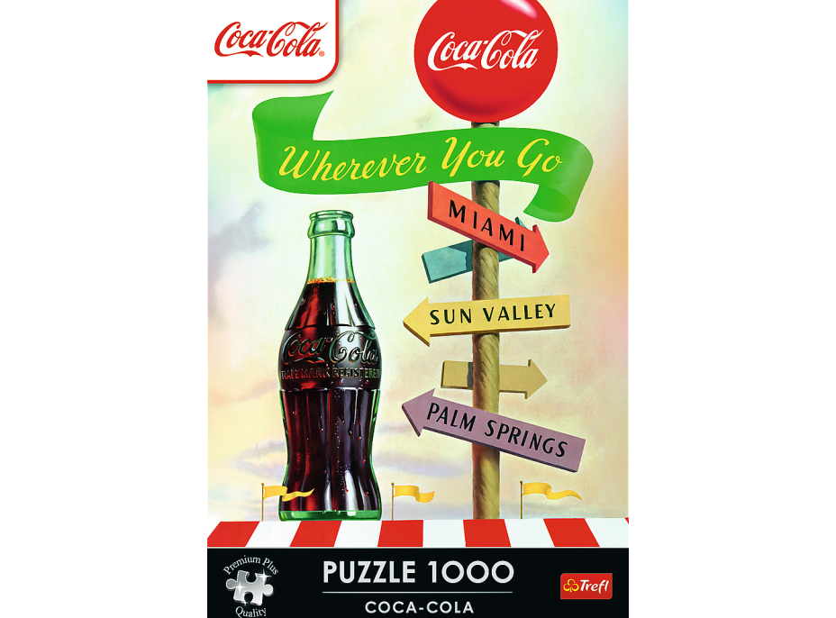 TREFL Puzzle Premium Plus Coca-Cola: Kamkoli jdeš 1000 dílků