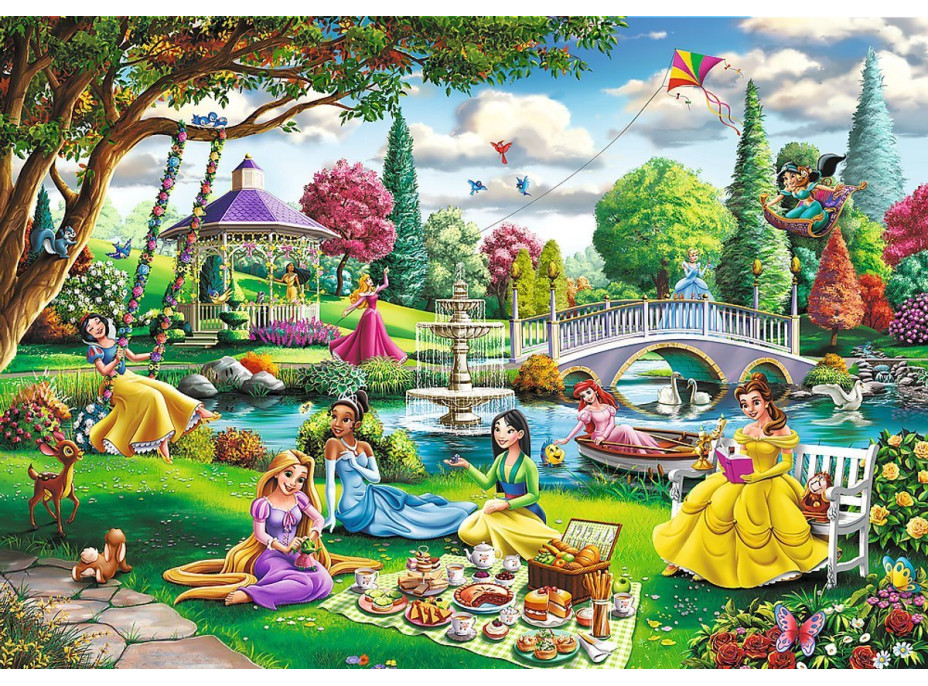 TREFL Puzzle Premium Plus Disney princezny: Piknik 1000 dílků
