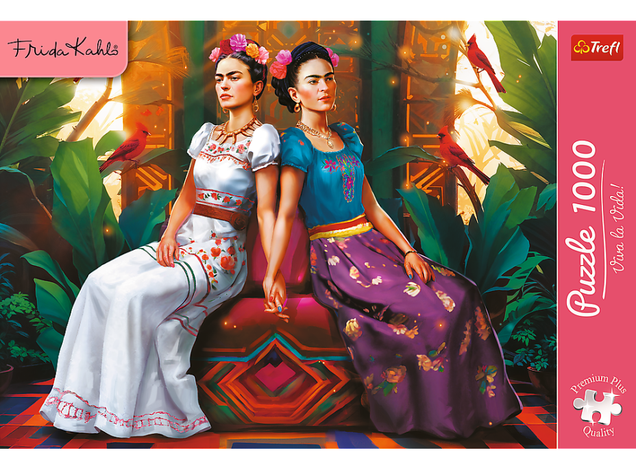 TREFL Puzzle Premium Plus Frida Kahlo: Dvě já 1000 dílků