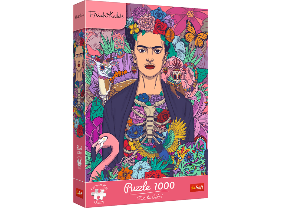 TREFL Puzzle Premium Plus Frida Kahlo: Rozkvetlá duše 1000 dílků