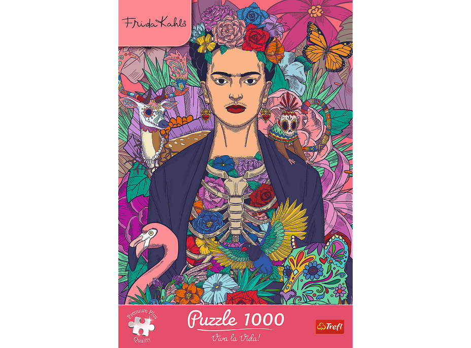 TREFL Puzzle Premium Plus Frida Kahlo: Rozkvetlá duše 1000 dílků