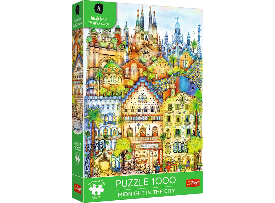 TREFL Puzzle Premium Plus Půlnoc v Barceloně 1000 dílků