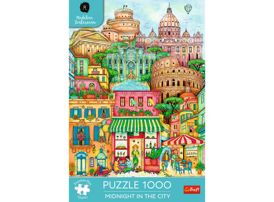 TREFL Puzzle Premium Plus Půlnoc v Římě 1000 dílků