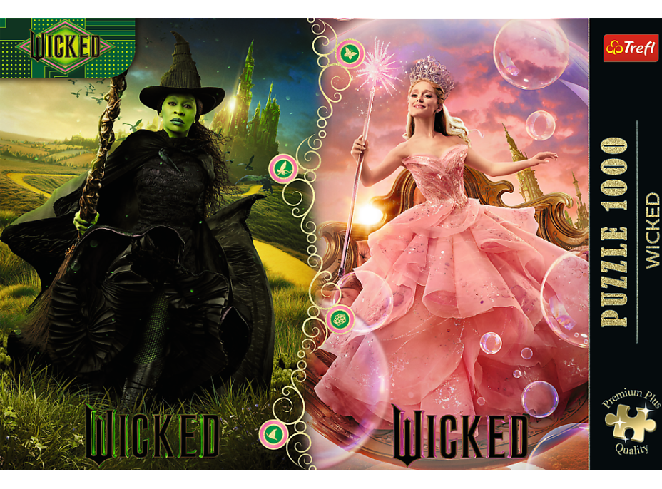 TREFL Puzzle Premium Plus Wicked: Elphaba & Glinda 1000 dílků