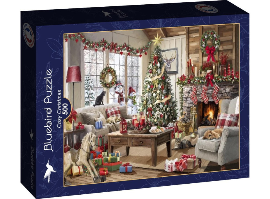 BLUEBIRD Puzzle Příjemné Vánoce 500 dílků