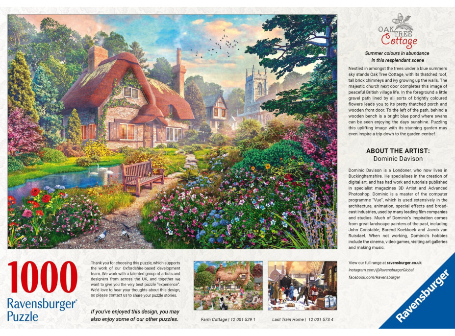 RAVENSBURGER Puzzle Ráj v srdci přírody 1000 dílků