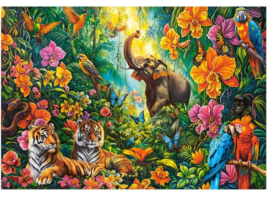 CASTORLAND Puzzle Rozkvetlá džungle 1000 dílků