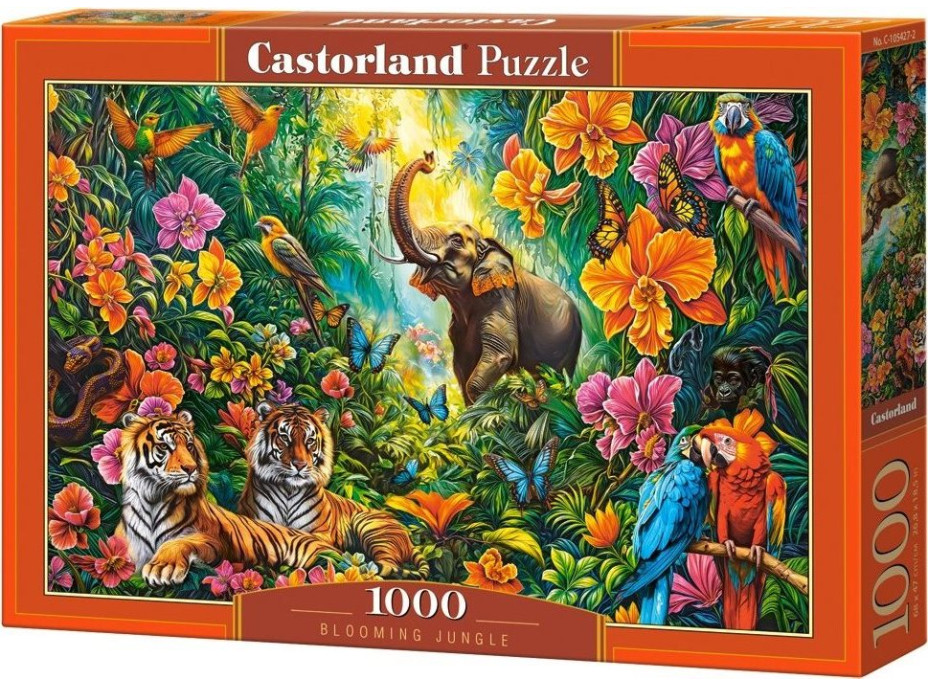 CASTORLAND Puzzle Rozkvetlá džungle 1000 dílků
