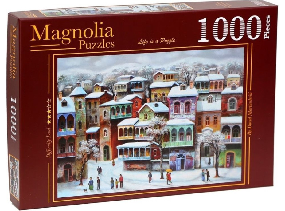 MAGNOLIA Puzzle Sníh ve starém Tbilisi 1000 dílků