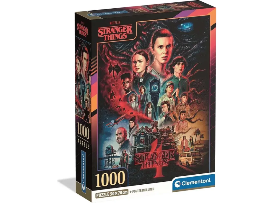 CLEMENTONI Puzzle Stranger Things 4, 1000 dílků