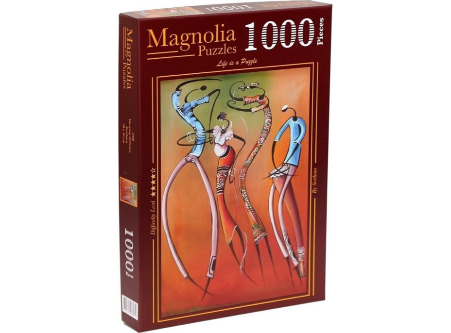 MAGNOLIA Puzzle Tančicí afričané 1000 dílků
