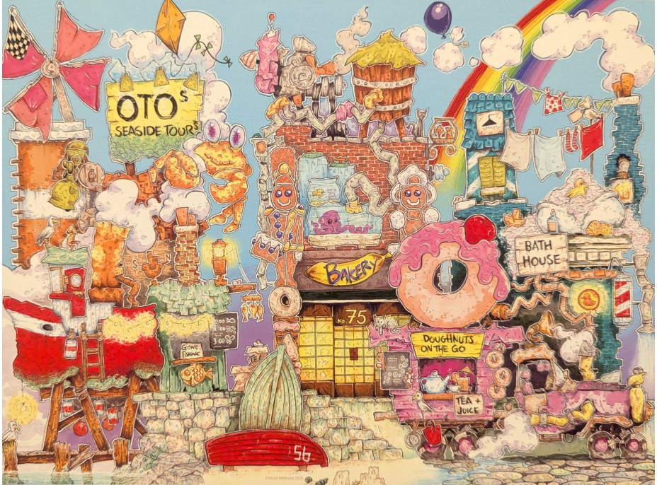 RAVENSBURGER Puzzle Ulička zázraků 500 dílků
