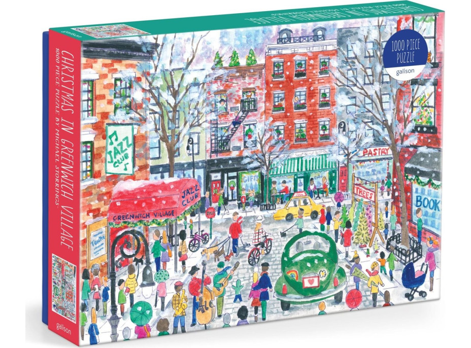 GALISON Puzzle Vánoce v Greenwich Village 1000 dílků