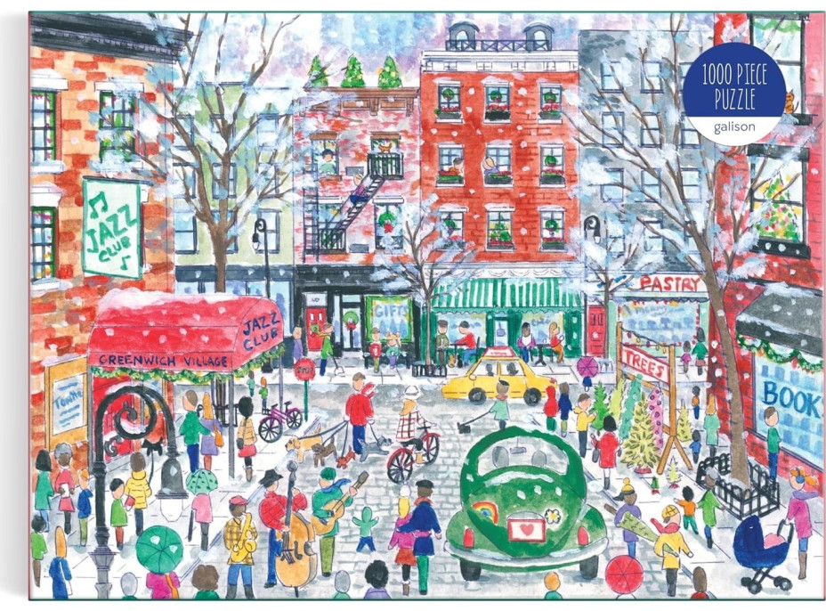 GALISON Puzzle Vánoce v Greenwich Village 1000 dílků