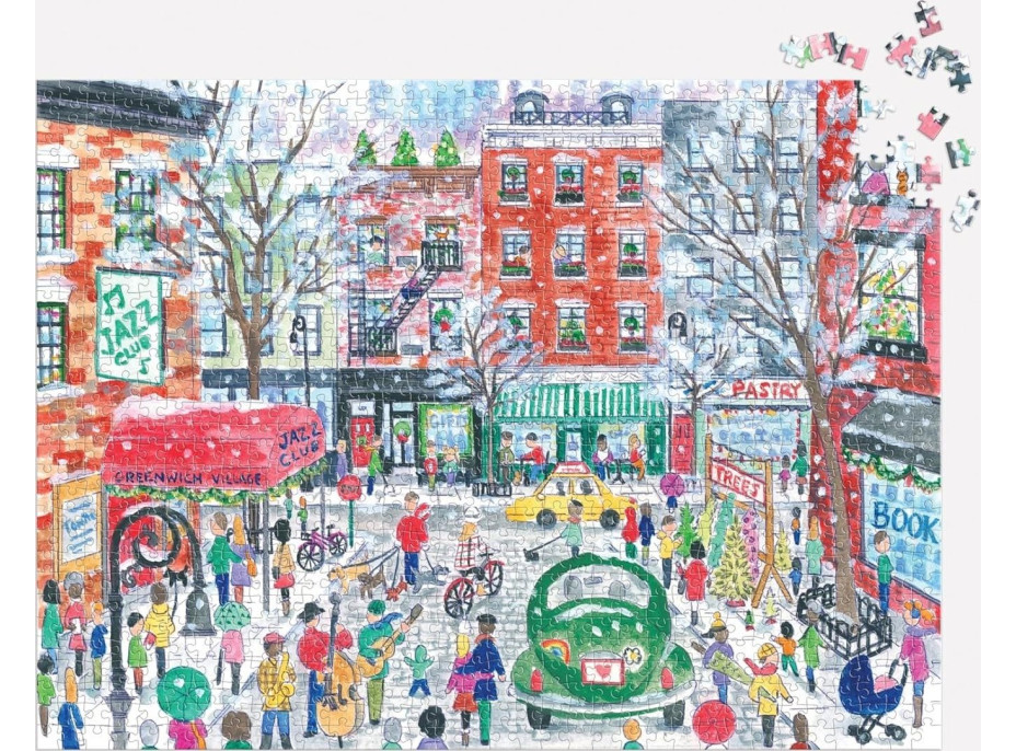 GALISON Puzzle Vánoce v Greenwich Village 1000 dílků