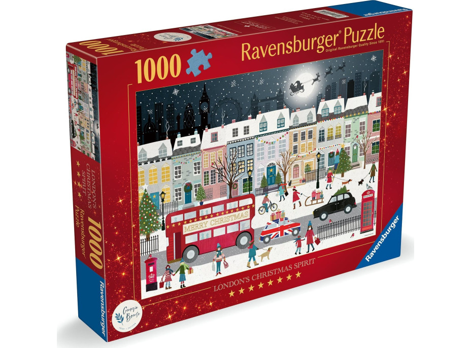 RAVENSBURGER Puzzle Vánoční duch Londýna 1000 dílků