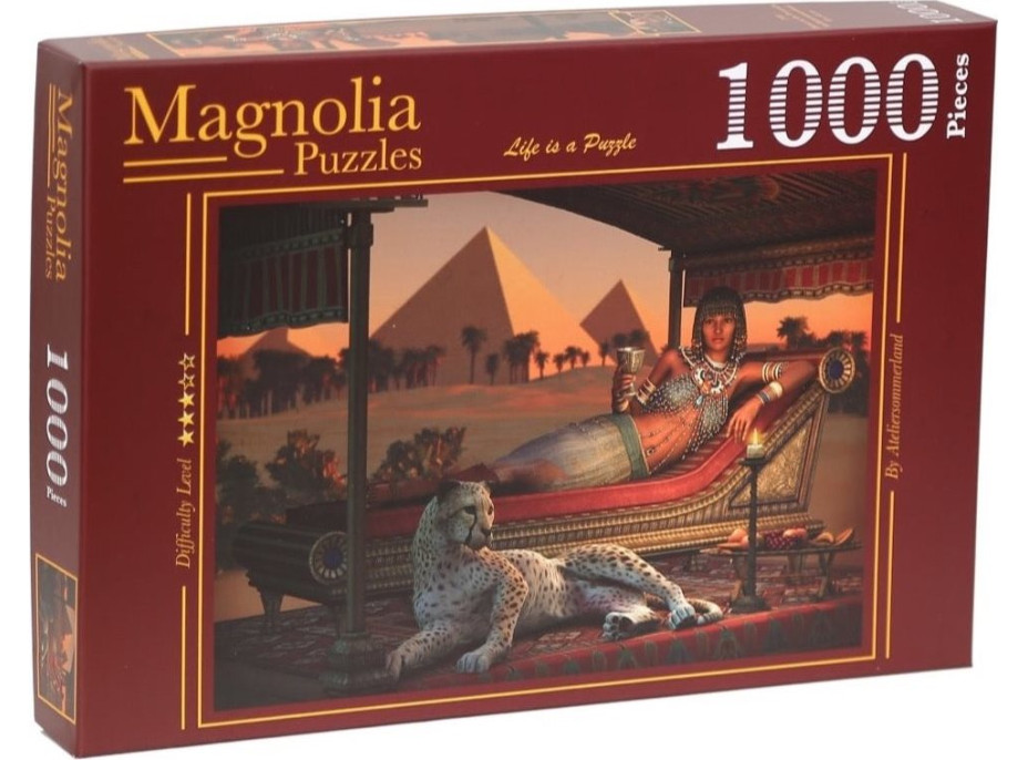 MAGNOLIA Puzzle Večeře u pyramid 1000 dílků