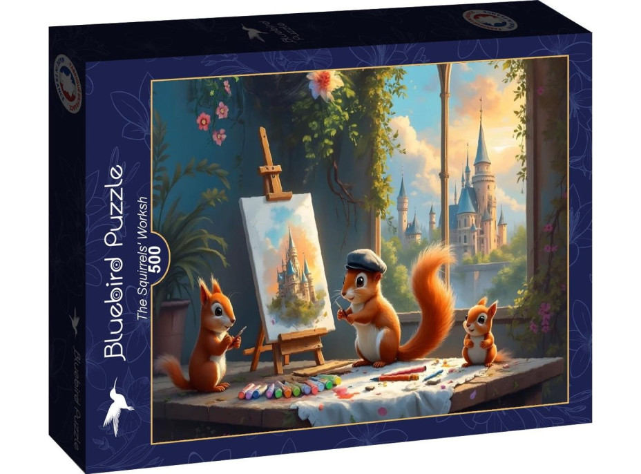 BLUEBIRD Puzzle Veverčí ateliér 500 dílků
